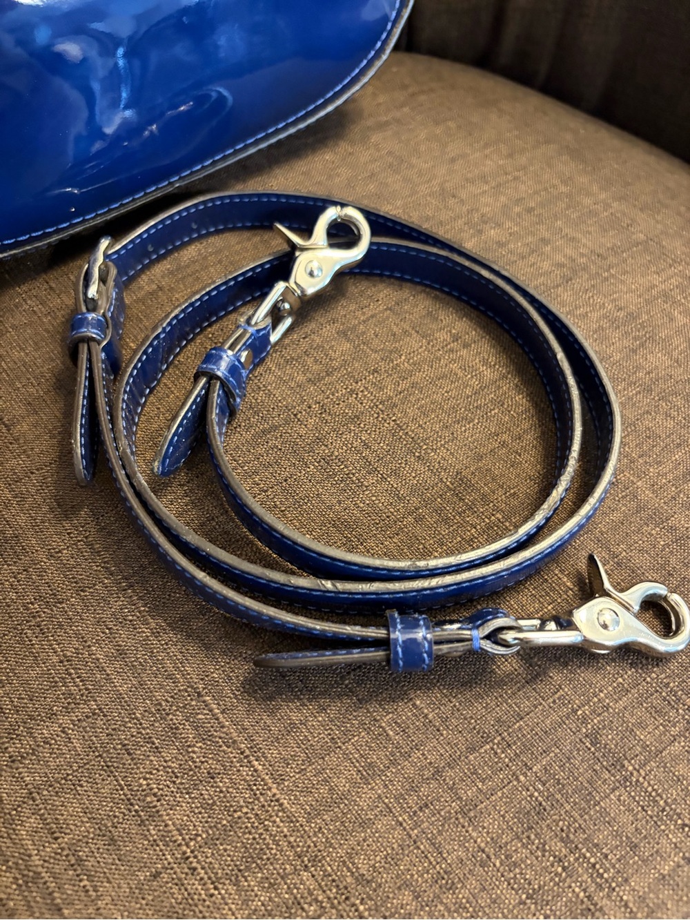 Coach Legacy Willis Bag in Cobalt Blue/Midnight Blue - Picture 10 of 16